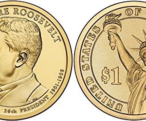 2013 P, D 2 Coin - Theodore Roosevelt Presidential Uncirculated