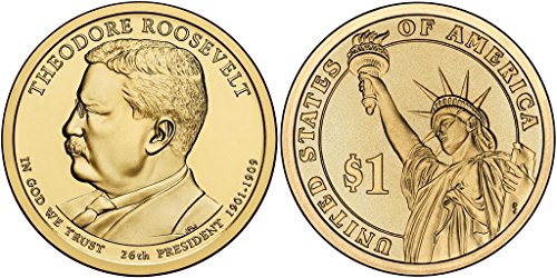 2013 P, D 2 Coin - Theodore Roosevelt Presidential Uncirculated