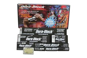 dura-block af44hl hook & loop black 7-piece sanding block set