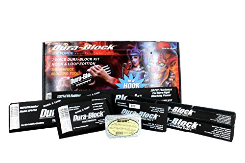 Dura-Block AF44HL Hook & Loop Black 7-Piece Sanding Block Set