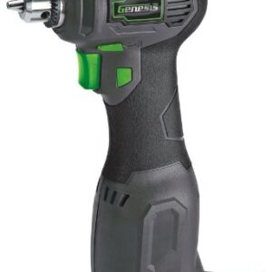 Genesis GCQD38A 3.5 Amp 3/8" Variable Speed Close-Quarter Drill with Non-Slip Grip