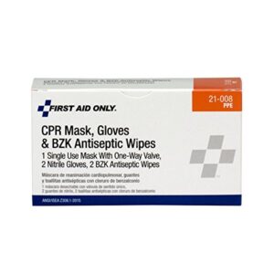 first aid 21-008 only 4 piece cpr firstaid pack