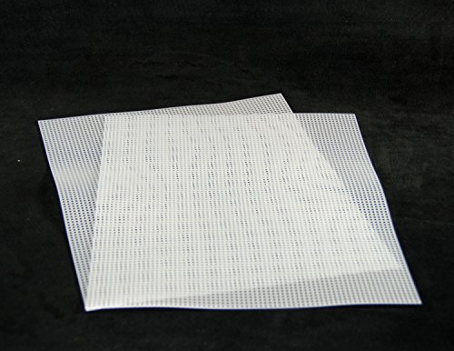 US Made 2 Plastic Drainage Mesh/Screen/Net for Potted Plants, Bonsai Pot & Home Garden Planter - 10.5"x 13.5" White