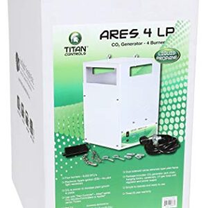 Titan Controls Ares 4 - Carbon Dioxide (CO2) Generator LP - 10.6 CUFT/HR, 4 Burner, Liquid Propane, White