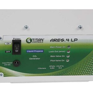 Titan Controls Ares 4 - Carbon Dioxide (CO2) Generator LP - 10.6 CUFT/HR, 4 Burner, Liquid Propane, White