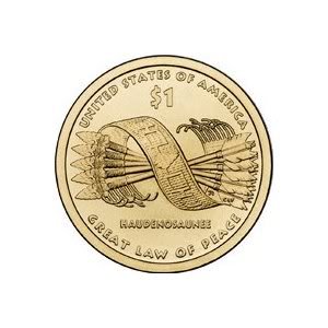 toy / game 2010 d mint sacagawea native american golden dollar uncirculated coin w/ 2x2 cardboard mylar holder