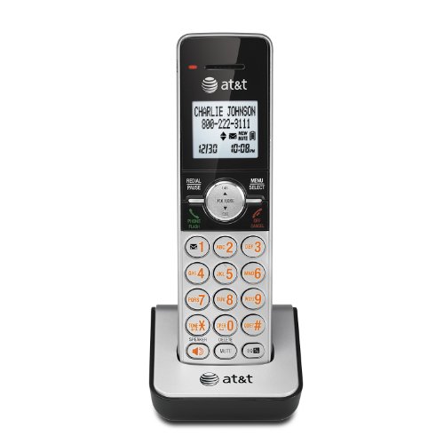 AT&T CL80103 Accessory Cordless Handset, Silver/Black | Requires a VTech CL82203 or Other Models to Operate