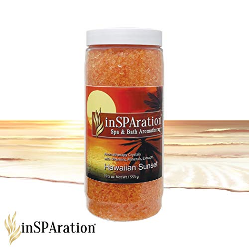 InSPAration 7460C Hawaiian Sunset Crystal for Spa and Hot Tubs, 19-Ounce,Orange