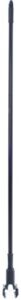 carlisle foodservice products 3697000 vinyl coated metal mop handle, 15/16" diameter x 60" length, black, for jaw style wide band mops (pack of 12)