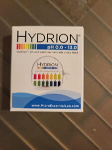 ph strips to make cheese by hydrion (100 per pack)