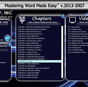 TEACHUCOMP Video Training Tutorial for Microsoft Word 2013 DVD-ROM Course and PDF Manual