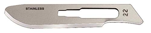 Havalon Piranta #22XT Carbon Steel Blades - 12 PACK Silver