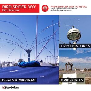 Bird B Gone MMBS600SPN Spinning Spider Bird Deterrent, 6-Foot, Silver