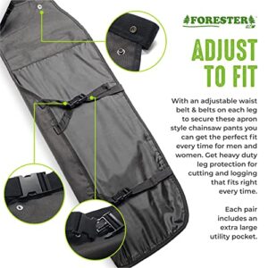 Forester Protective Clothing - OEM Forestry Cutter Combo Kit Apron Chaps Helmet Face Shield Ear Muffs Safety Glasses Arborist Equipment Chainsaw Pants Logging Tools Helmet Accessories Orange