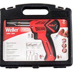 Weller 9400PKS 120V Dual Heat 140/100W Universal Soldering Gun Kit with 6 Second Heat Up Time and LED Lighting