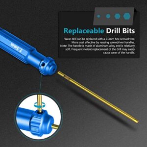 Neewer - Set of 4 Hexagonal Screwdrivers Made of Titanium Nitride with Coloured Handles.Compatible with 1.5, 2, 2.5 and 3mm Screws.