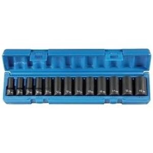 Grey Pneumatic (1213MSD) 3/8" Drive 13-Piece Semi-Deep Metric Socket Set