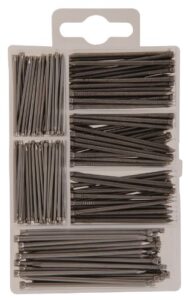 the hillman group 591511 small finish nail kit, 150-pack,silver