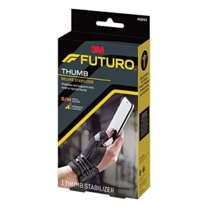 FUTURO Deluxe Thumb Stabilizer, Improves Stability, Moderate Stabilizing Support, Small/Medium