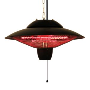 Ener-G+ Indoor/Outdoor Ceiling Electric Patio Heater, Black