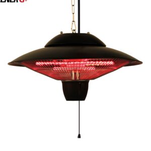 Ener-G+ Indoor/Outdoor Ceiling Electric Patio Heater, Black