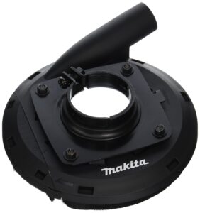 makita 195386-6 7" dust extraction surface grinding shroud, red