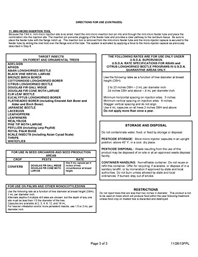 Mauget Imicide 2ml, Tree Injector, Insecticide, Containing Imidacloprid 10%, Merit, Pack of 24 Caps