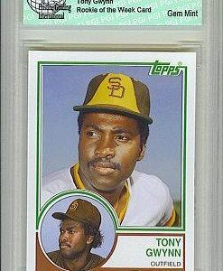 TONY GWYNN Padres Topps Rookie of the Week Card PGI 10