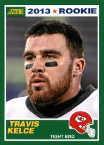 2013 score nfl football rookie card #431 travis kelce mint