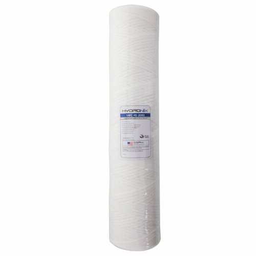 Hydronix SWC-45-2005 Sediment String Wound Water Filter Cartridge Universal Whole House, Commercial 4.5 x 20 - 5 micron