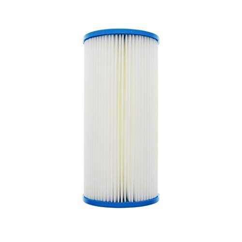 Hydronix SPC-45-1010 Polyester Pleated Filter 4.5" OD X 9 3/4" Length, 10 Micron