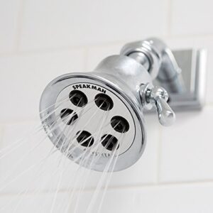 Speakman S-2254 Retro 3-Setting Shower Head for Stylish Bathroom Décor, 2.5 GPM, Polished Chrome