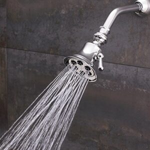 Speakman S-2254 Retro 3-Setting Shower Head for Stylish Bathroom Décor, 2.5 GPM, Polished Chrome