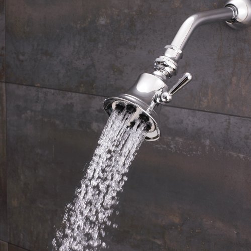 Speakman S-2254 Retro 3-Setting Shower Head for Stylish Bathroom Décor, 2.5 GPM, Polished Chrome