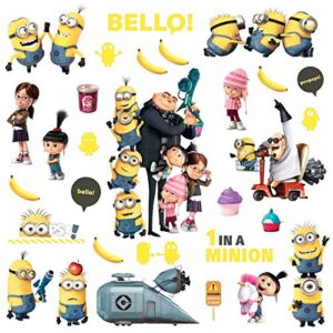 roommates minions despicable me 2 peel and stick wall decals , rmk2080scs