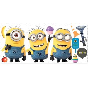 minions despicable me 2 giant peel and stick giant wall decals by roommates, rmk2081gm