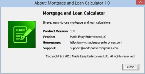 Mortgage And Loan Calculators 1.0 [Download]