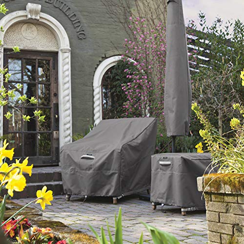 Classic Accessories Ravenna Water-Resistant 40 Inch Square Fire Pit Cover, Outdoor Firepit Cover
