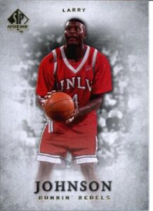 2013 upper deck sp authentic basketball card (2012-13) #12 larry johnson