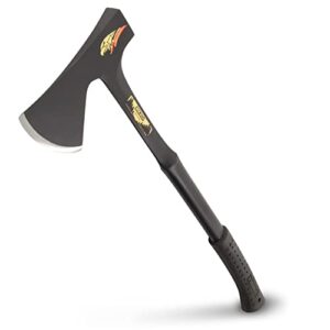 estwing special edition camper's axe - 26" wood splitting tool with all steel construction & shock reduction grip - e45ase