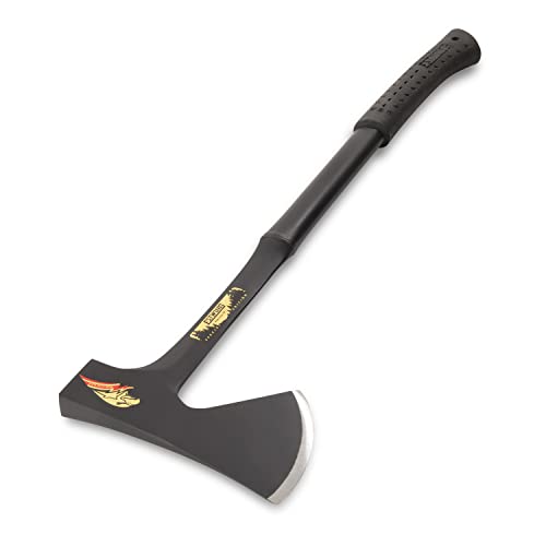 ESTWING Special Edition Camper's Axe - 26" Wood Splitting Tool with All Steel Construction & Shock Reduction Grip - E45ASE