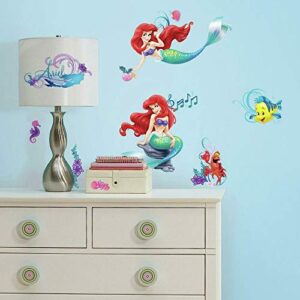 roommates rmk2347scs the little mermaid ariel peel and stick wall decals