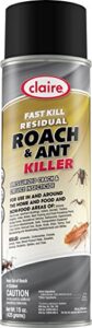 claire manufacturing fast kill residual roach & ant killer, 15 oz. can, 1 count