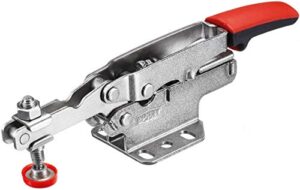 bessey stc-hh20 horizontal auto-adjust toggle nickel plated clamp, silver