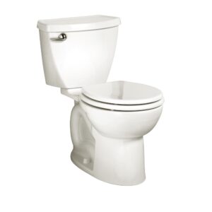 american standard 270da001.020 cadet 3 round front two-piece toilet with 12-inch rough-in, white