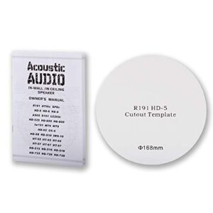 Acoustic Audio R191 in Ceiling/in Wall Speaker 2 Pair Pack 2 Way Home Theater 800 Watt R191-2PR