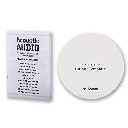Acoustic Audio R191 in Ceiling/in Wall Speaker 4 Pair Pack 2 Way Home Theater 1600 Watt New R191-4Pr