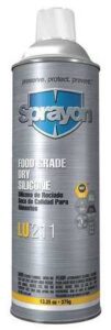 food grade dry silicone spray, 13.25 oz.