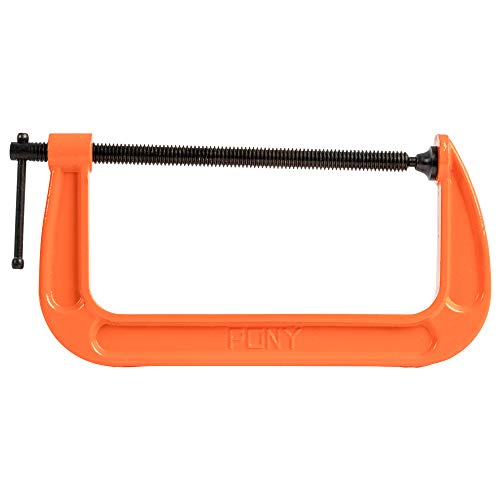 Pony Jorgensen 2680 8-Inch C-Clamp, Orange