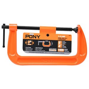 Pony Jorgensen 2680 8-Inch C-Clamp, Orange